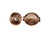 Handmade Copper Beads, Oval with Circles (strand) Handmade Copper Beads, Oval with Circles (strand)