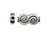 Silver Plated Metal Beads, Spiral (strand) Silver Plated Metal Beads, Spiral (strand)