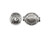 Silver Plated Metal Beads, Oval with Circles (strand) Silver Plated Metal Beads, Oval with Circles (strand)