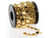 Gold Plated Disk and Loop Chain, 7mm, 5-meter (Spool) Gold Plated Disk and Loop Chain, 7mm, 5-meter (Spool)
