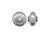 Silver Plated Metal Beads, Rondelle, Dot Pattern (strand) Silver Plated Metal Beads, Rondelle, Dot Pattern (strand)
