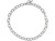 White Plated Oval Cable Chain Bracelet with Toggle, 7.5" (12 Pieces) White Plated Oval Cable Chain Bracelet with Toggle, 7.5" (12 Pieces)