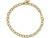 Gold Plated Oval Cable Chain Bracelet with Toggle, 7.5" (12 Pieces) Gold Plated Oval Cable Chain Bracelet with Toggle, 7.5" (12 Pieces)