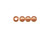 Copper Plated Metal Beads, Round, 4mm (100 Pieces)