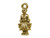 20x8mm Milkmaid Charm - Antiqued Gold Plated (Each) 20x8mm Milkmaid Charm - Antiqued Gold Plated (Each)