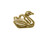 10x12mm Swan Charm - Antiqued Gold Plated (Each) 10x12mm Swan Charm - Antiqued Gold Plated (Each)