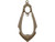 Vintaj Natural Brass Pendant, Gypsy Drop (Each) Vintaj Natural Brass Pendant, Gypsy Drop (Each)