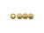 4.5mm Round Corrugated Beads - Gold Plated (gross) 4.5mm Round Corrugated Beads - Gold Plated (gross)