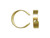 Gold Plated Ear Cuff, 3mm, Plain (12 Pieces) Gold Plated Ear Cuff, 3mm, Plain (12 Pieces)
