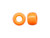Plastic Crow Beads, 9x6mm - Orange (gross) Plastic Crow Beads, 9x6mm - Orange (gross)