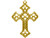 Gold Plated Filigree, Cross (12 Pieces) Gold Plated Filigree, Cross (12 Pieces)