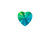 PRESTIGE 6228 Heart Pendant, 10mm - Scarabaeus Green (Each) PRESTIGE 6228 Heart Pendant, 10mm - Scarabaeus Green (Each)