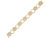 Gold Plated Disk & Loop Chain, 9.5mm by the FOOT Gold Plated Disk & Loop Chain, 9.5mm by the FOOT