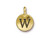 TierraCast Gold Plated W Letter Charm (Each) TierraCast Gold Plated W Letter Charm (Each)