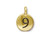 TierraCast Gold Plated 9 Number Charm (Each) TierraCast Gold Plated 9 Number Charm (Each)
