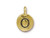 TierraCast Gold Plated O Letter Charm (Each) TierraCast Gold Plated O Letter Charm (Each)