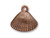 TierraCast Antiqued Copper Plate Pewter Shell Charm (Each) TierraCast Antiqued Copper Plate Pewter Shell Charm (Each)