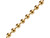 Brass Plated Steel Ball Chain, 3.2mm By The FOOT (foot) Brass Plated Steel Ball Chain, 3.2mm By The FOOT (foot)