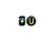 Porcelain Beads, Alphabet, Black/Gold, U (fifty) Porcelain Beads, Alphabet, Black/Gold, U (fifty)