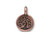 TierraCast Antiqued Copper Plated Tree Charm (Each) TierraCast Antiqued Copper Plated Tree Charm (Each)