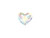 PRESTIGE 2808 Flat Back, No Hotfix, 10mm Heart - Crystal AB (Each) PRESTIGE 2808 Flat Back, No Hotfix, 10mm Heart - Crystal AB (Each)