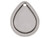 ImpressArt Pewter Blank, Teardrop with Border - Large (Each) ImpressArt Pewter Blank, Teardrop with Border - Large (Each)