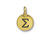 TierraCast Antiqued Gold Plated Greek Letter Sigma Charm (Each) TierraCast Antiqued Gold Plated Greek Letter Sigma Charm (Each)