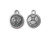 TierraCast Antiqued Silver Plated Gemini Zodiac Charm (Each) TierraCast Antiqued Silver Plated Gemini Zodiac Charm (Each)