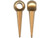 Spike, Large Hole, 30x10mm - Light Brown (10 Pieces) Spike, Large Hole, 30x10mm - Light Brown (10 Pieces)