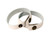 Leather Cuff Bracelet, 1/2" - Cream Metallic (Each) Leather Cuff Bracelet, 1/2" - Cream Metallic (Each)