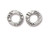 TierraCast Flora 1/2", 13mm, Ring Link,Antiqued Pewter Plated (Each)