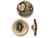 TierraCast Britannia Pewter Amor Round Button - Antiqued Brass Plated (Each)