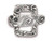 TierraCast Antiqued Pewter Plated Toggle Clasp, Jardin (Each)