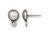 TierraCast Post Earring w 8mm Dome and Loop - Antiqued Pewter Plated (pair)