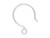 TierraCast Sterling Silver French Hook, Hoop Style - Plain (pair) TierraCast Sterling Silver French Hook, Hoop Style - Plain (pair)
