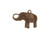 Vintaj Natural Brass Charm, Elephant, 12x16mm (pair) Vintaj Natural Brass Charm, Elephant, 12x16mm (pair)