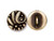 TierraCast Britannia Pewter Czech Round Button - Antiqued Brass Plated (Each) TierraCast Britannia Pewter Czech Round Button - Antiqued Brass Plated (Each)