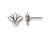 TierraCast Post Earring w Lotus Pattern and Loop - Antiqued Silver Plated (pair) TierraCast Post Earring w Lotus Pattern and Loop - Antiqued Silver Plated (pair)