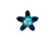 PRESTIGE 4754 Starbloom Fancy Stone, 13mm - Bermuda Blue (Each) PRESTIGE 4754 Starbloom Fancy Stone, 13mm - Bermuda Blue (Each)