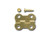 1/2" Yellow Plated Brass Hinge with Screws (12 Pieces) 1/2" Yellow Plated Brass Hinge with Screws (12 Pieces)