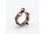 Pendant Bezel Setting for 10mm Cushion Stone, 1 Corner Loop - Antiqued Copper Plate (Each) Pendant Bezel Setting for 10mm Cushion Stone, 1 Corner Loop - Antiqued Copper Plate (Each)