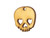 Baltic Birch Wood Charm, Skull, 17x15mm (12 Pieces) Baltic Birch Wood Charm, Skull, 17x15mm (12 Pieces)