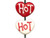 Lampwork Handmade Glass Beads, "Hot" Hearts - Red/ White (strand) Lampwork Handmade Glass Beads, "Hot" Hearts - Red/ White (strand)