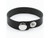 Leather Cuff Bracelet, 15mm - Black/ Silver (Each) Leather Cuff Bracelet, 15mm - Black/ Silver (Each)
