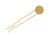 Gold Plated Hair Pin, 15mm Flat Pad (12 Pieces) Gold Plated Hair Pin, 15mm Flat Pad (12 Pieces)