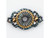 30x18mm Beaded Connector, Baroque Circle - Dark Waters (Each) 30x18mm Beaded Connector, Baroque Circle - Dark Waters (Each)