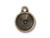 TierraCast Plain 1-Loop Setting for 12mm Rivoli - Antiqued Brass Plated (Each)