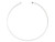 15" x 15-gauge Choker with Threaded Ball End - White Plated (12 Pieces) 15" x 15-gauge Choker with Threaded Ball End - White Plated (12 Pieces)