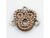 Embellished Damask Desert 3-Loop Connector - Antiqued Gold Plated (Each) Embellished Damask Desert 3-Loop Connector - Antiqued Gold Plated (Each)