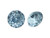 PRESTIGE 1400 Domed Round Stone, 12mm - Aquamarine (Each)